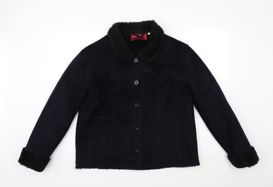 Avenue Womens Black   Jacket Coat Size L