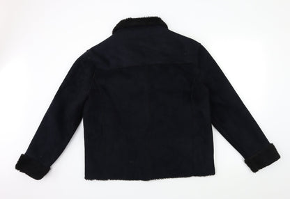 Avenue Womens Black   Jacket Coat Size L