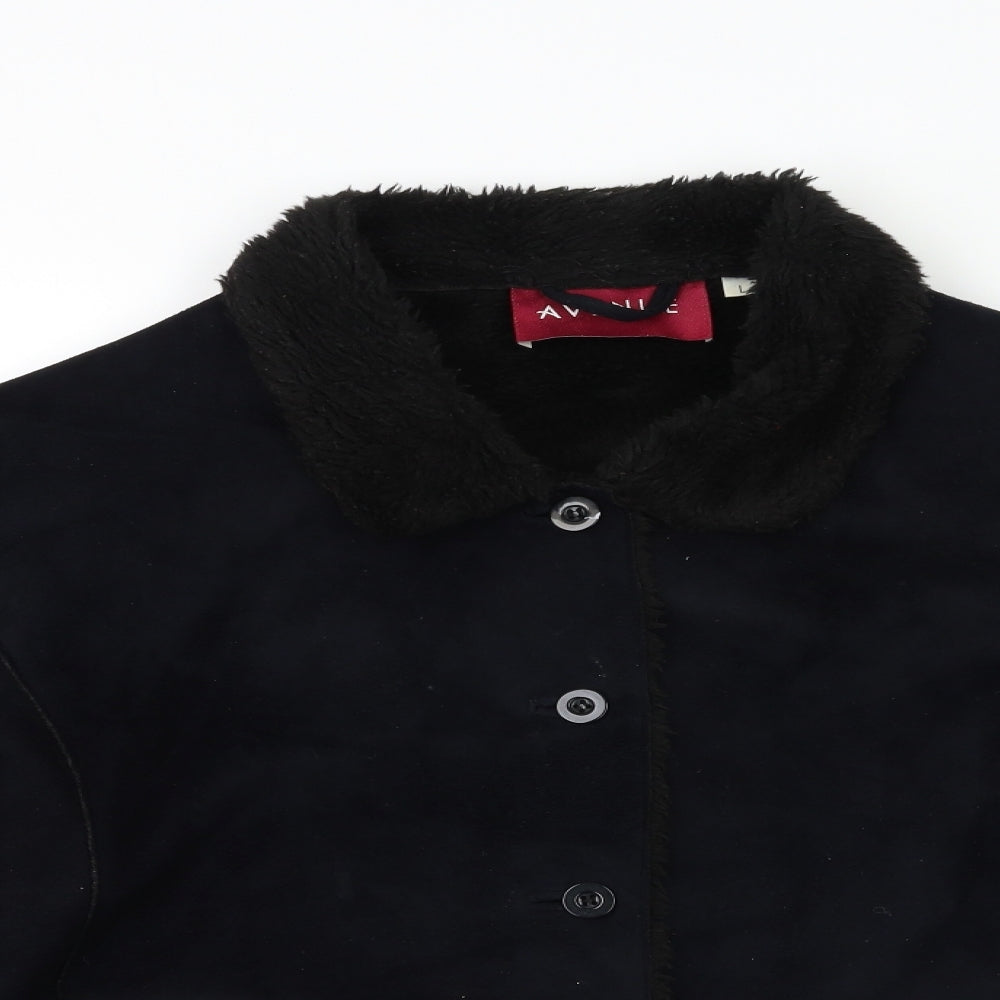 Avenue Womens Black   Jacket Coat Size L