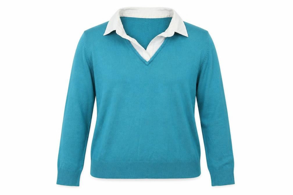 Womens UK Size M Ellie Louise Blue Pullover Jumper