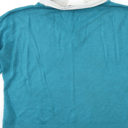 Womens UK Size M Ellie Louise Blue Pullover Jumper