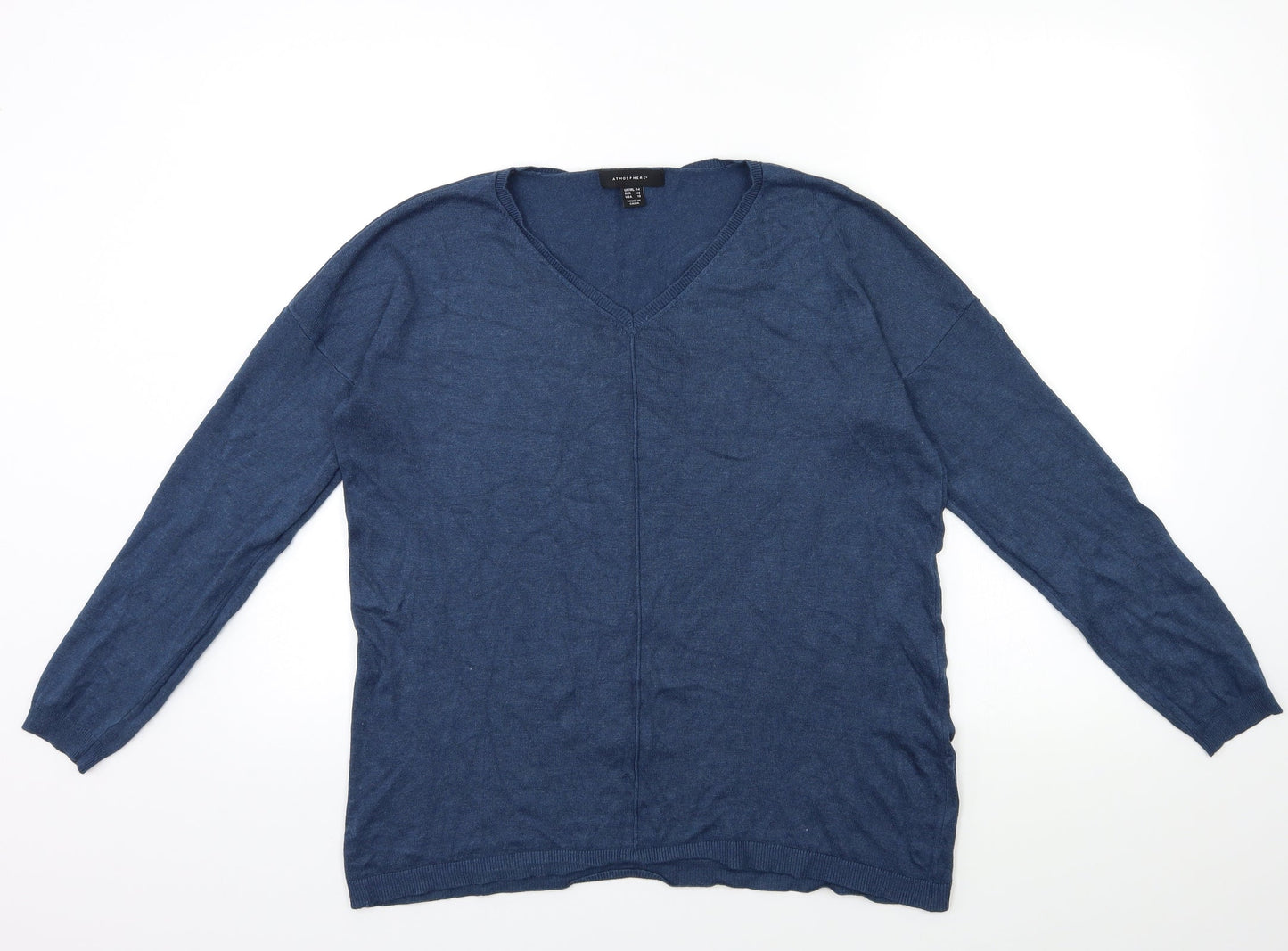 Womens UK Size 14 Atmosphere Blue Pullover Jumper