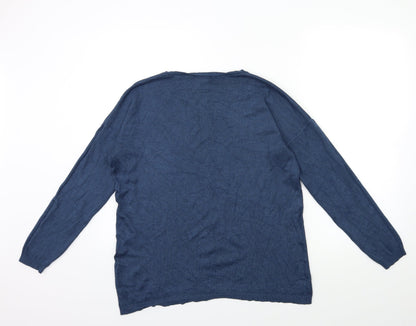 Womens UK Size 14 Atmosphere Blue Pullover Jumper