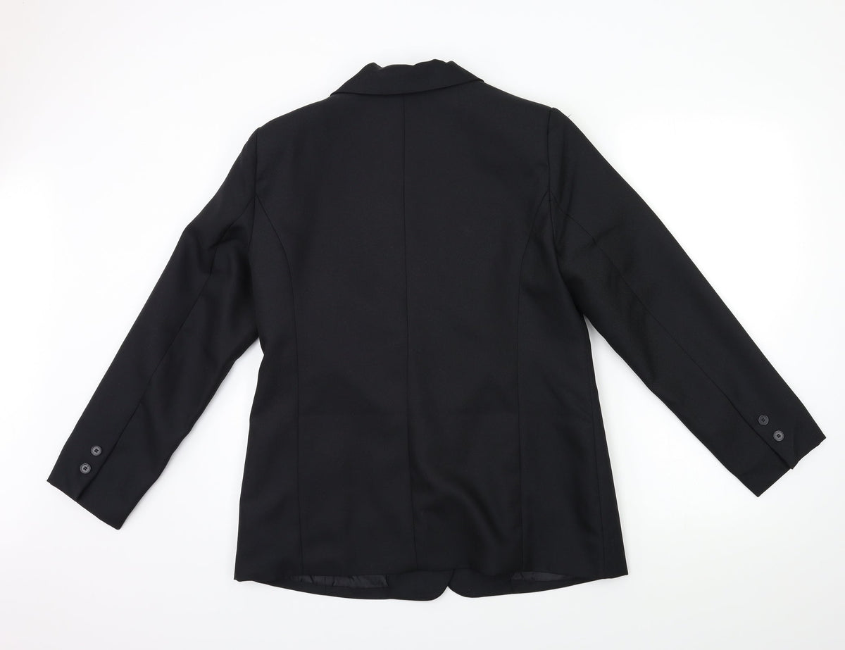 Charmance Womens Black   Jacket Blazer Size 14
