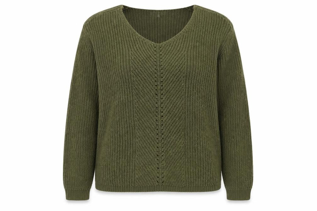 Womens UK Size M Peacocks Green Pullover Jumper