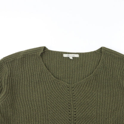 Womens UK Size M Peacocks Green Pullover Jumper