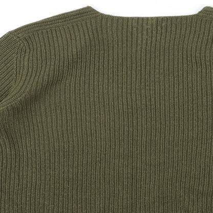 Womens UK Size M Peacocks Green Pullover Jumper