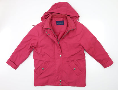 Womens UK Size M telemac Pink Overcoat