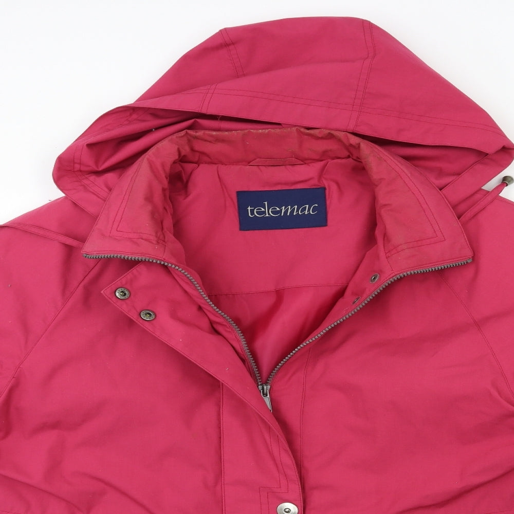 Womens UK Size M telemac Pink Overcoat