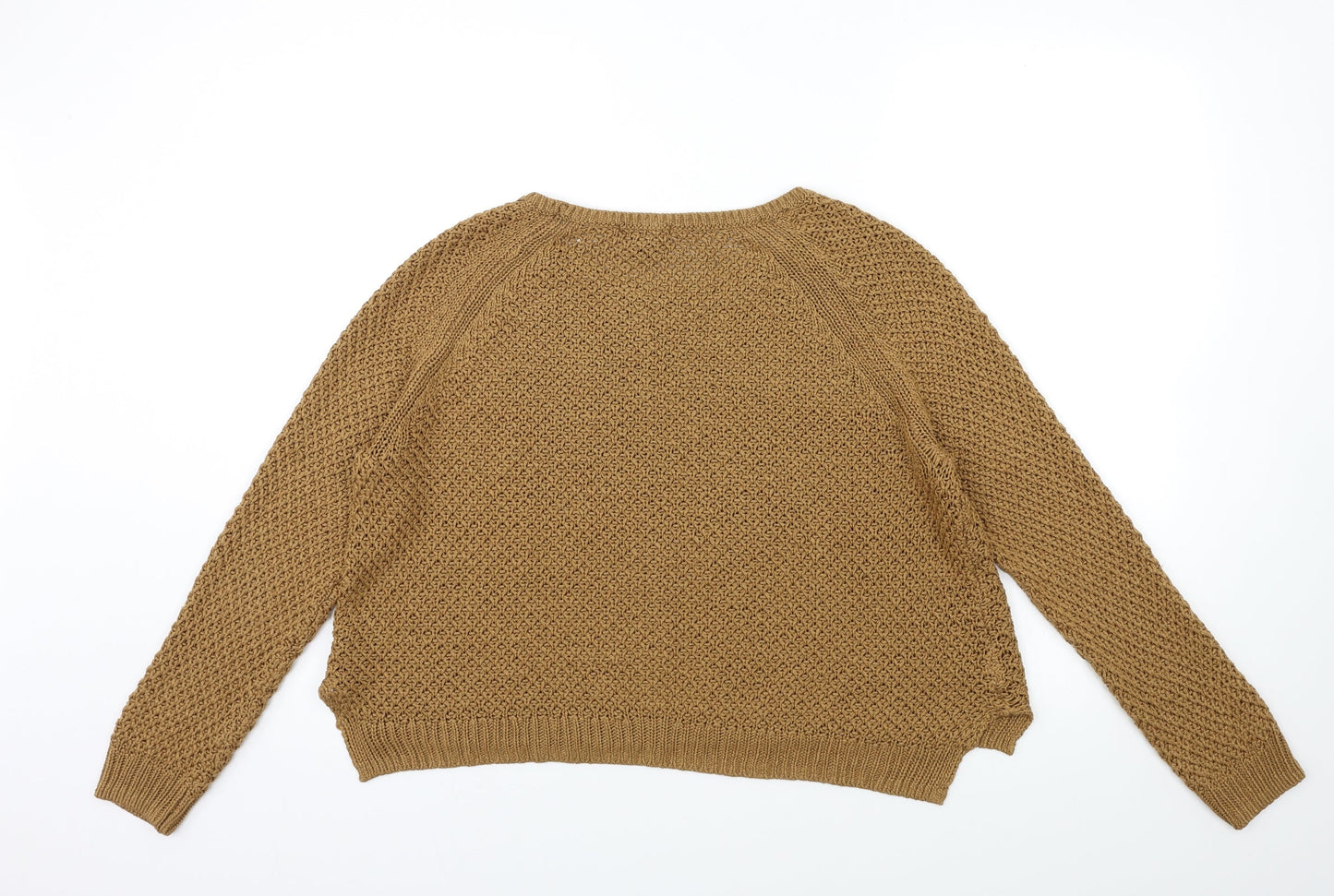 Womens UK Size L H&M Brown Pullover Jumper