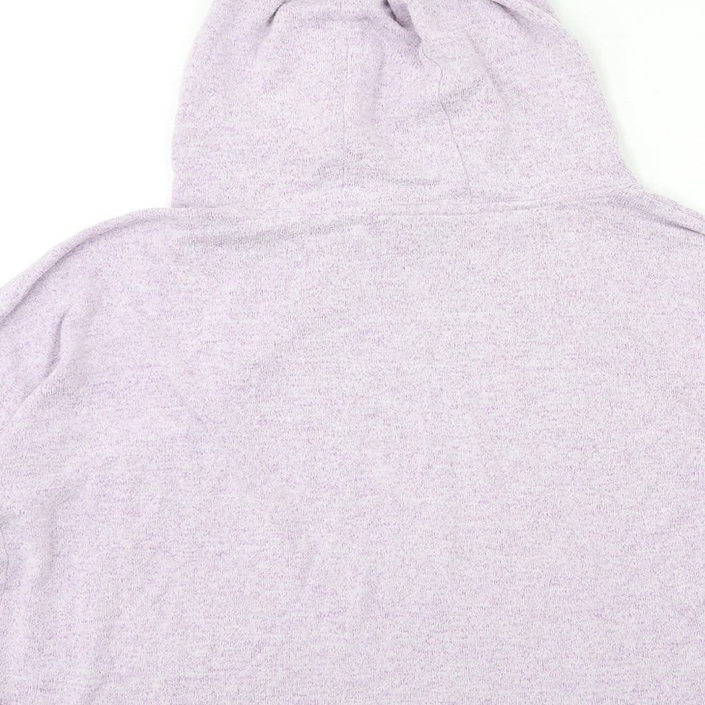 Marks and Spencer Girls Purple  Knit Pullover Hoodie Size 13 Years