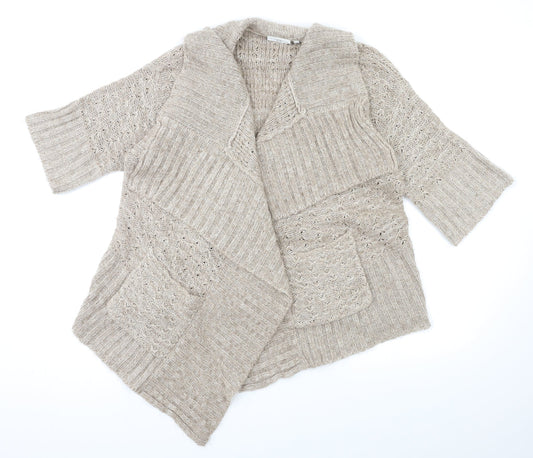 Womens UK Size 10 New Look Brown Cardigan Jumper