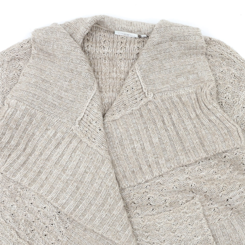 Womens UK Size 10 New Look Brown Cardigan Jumper