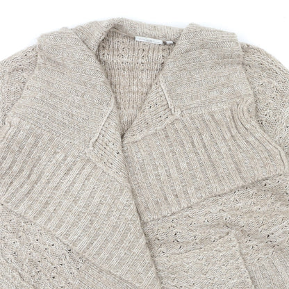 Womens UK Size 10 New Look Brown Cardigan Jumper