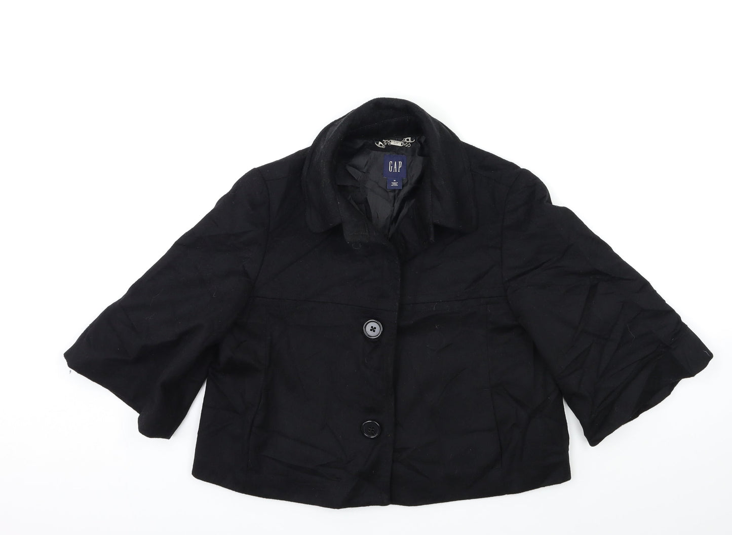 Gap Womens Black   Overcoat Coat Size M