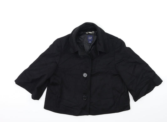 Gap Womens Black   Overcoat Coat Size M