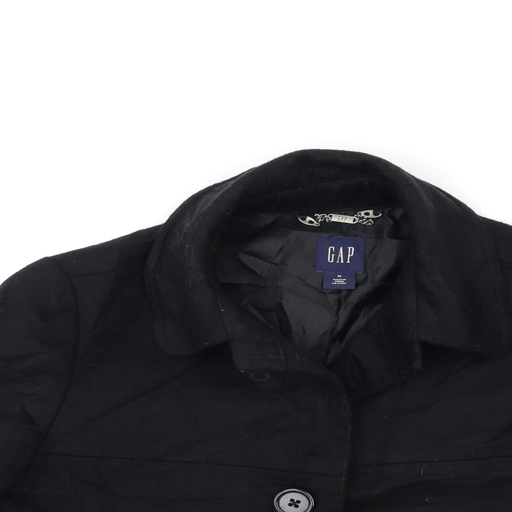 Gap Womens Black   Overcoat Coat Size M