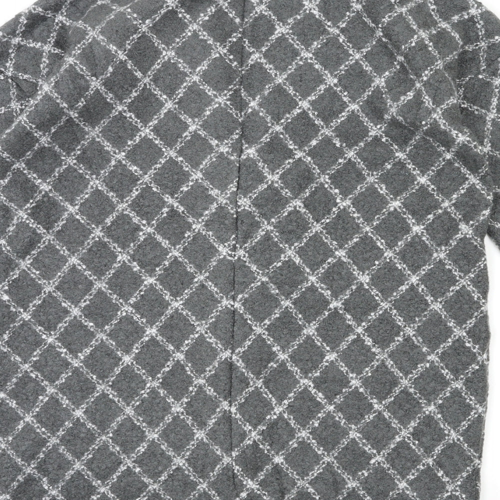 Womens UK Size M NEXT Grey Overcoat