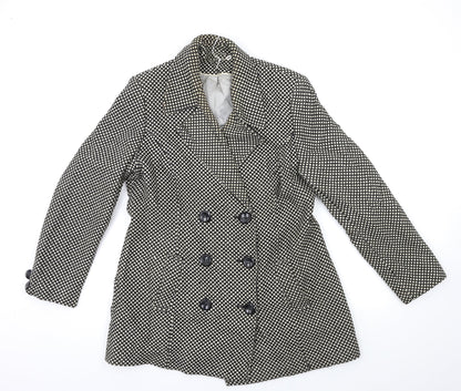 Womens UK Size 14 Berkertex Black Overcoat