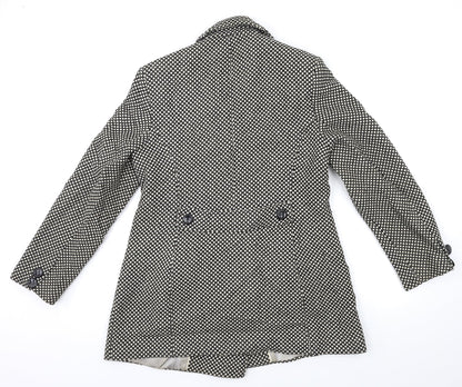 Womens UK Size 14 Berkertex Black Overcoat