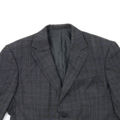 Mens UK Size 40 Marks and Spencer Regular Blue Suit Jacket