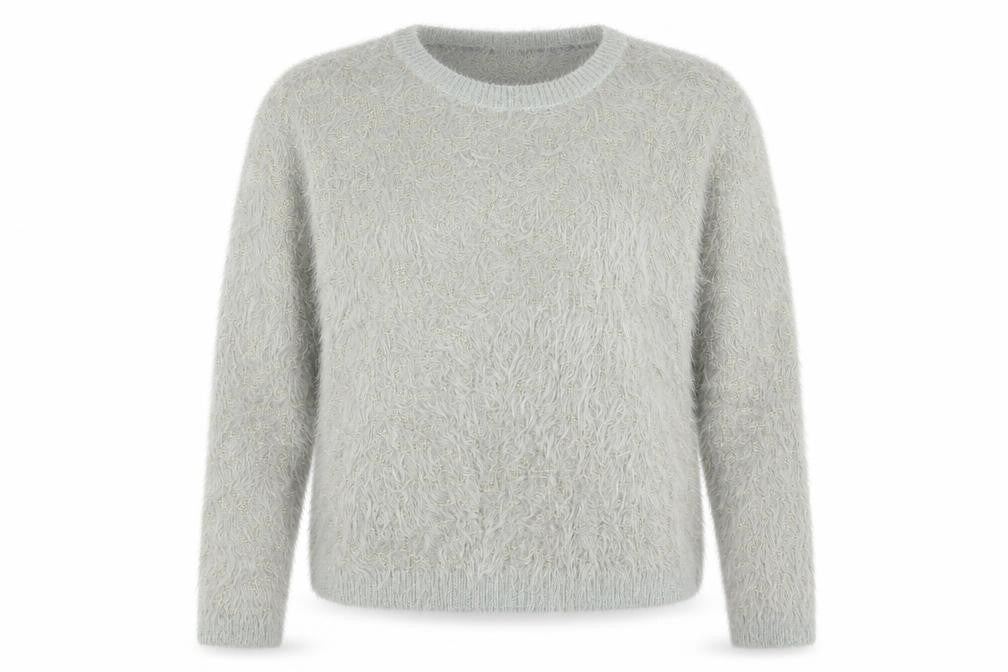 Womens UK Size M Papaya Grey Pullover Jumper