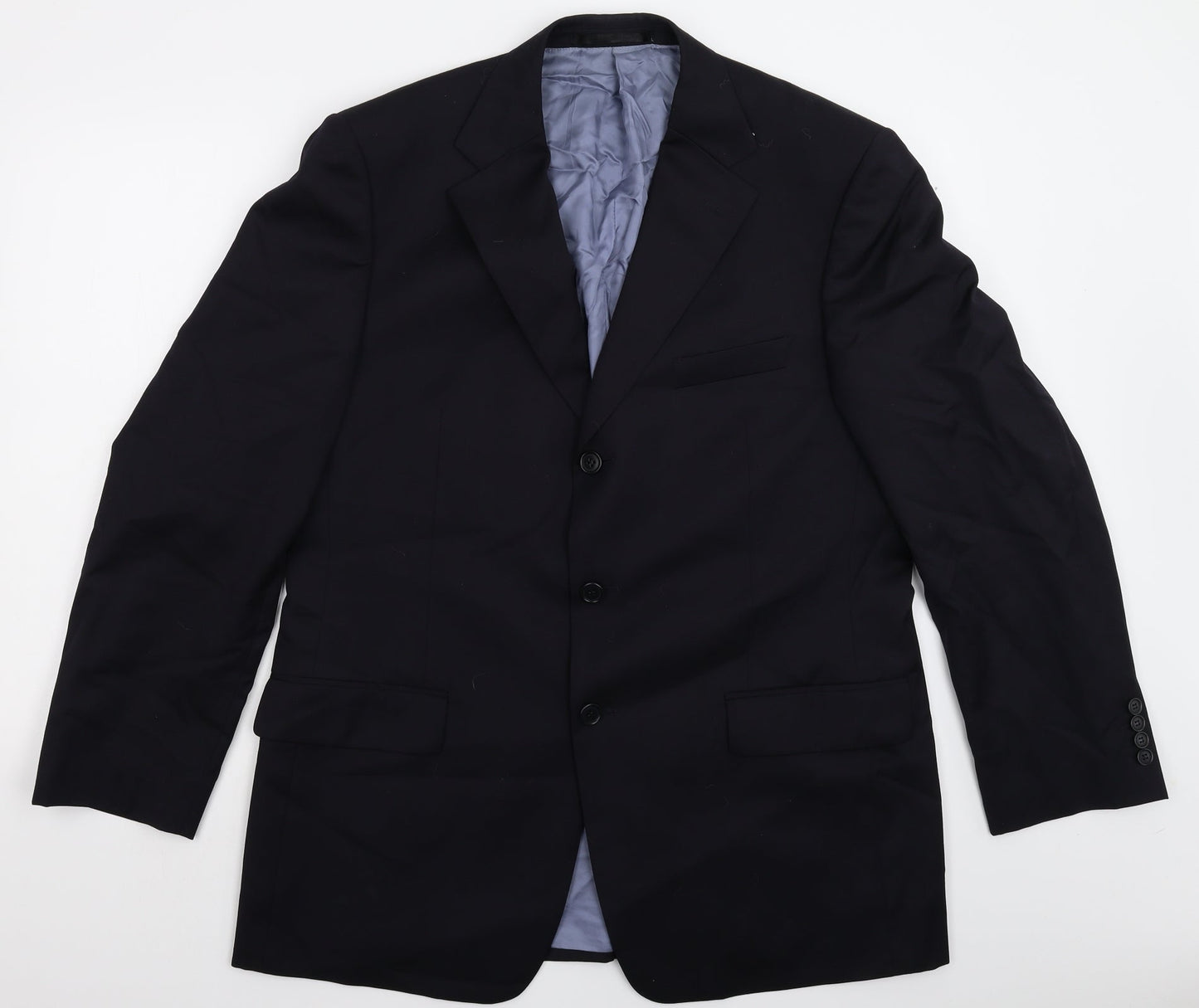 Mens UK Size 42 Reda Regular Blue Suit Jacket