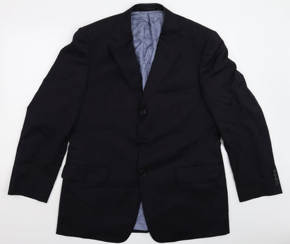 Mens UK Size 42 Reda Regular Blue Suit Jacket