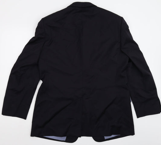 Mens UK Size 42 Reda Regular Blue Suit Jacket