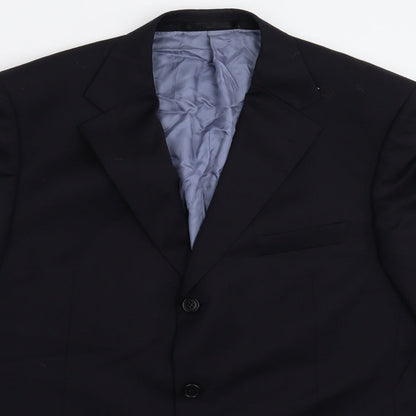 Mens UK Size 42 Reda Regular Blue Suit Jacket