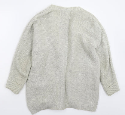 Womens UK Size 10 Atmosphere Grey Cardigan Jumper