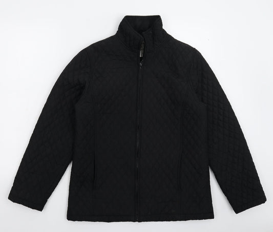 Womens UK Size S Pure & Natural Black Jacket