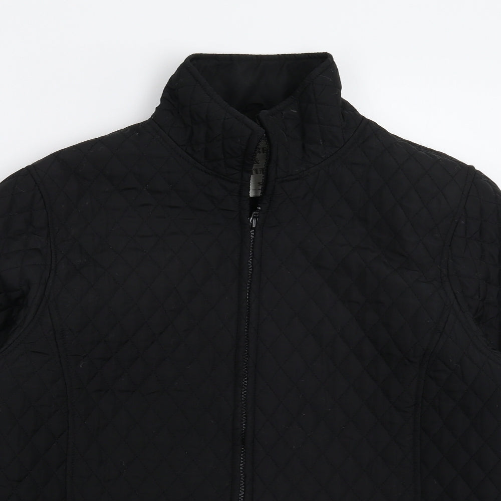 Womens UK Size S Pure & Natural Black Jacket