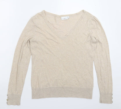 Womens UK Size 14 New Look Beige Pullover Jumper