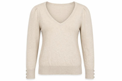Womens UK Size 14 New Look Beige Pullover Jumper