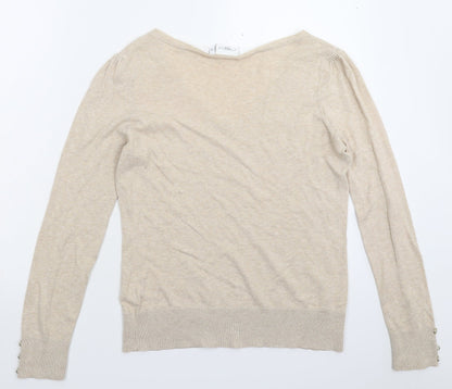 Womens UK Size 14 New Look Beige Pullover Jumper