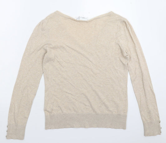 Womens UK Size 14 New Look Beige Pullover Jumper