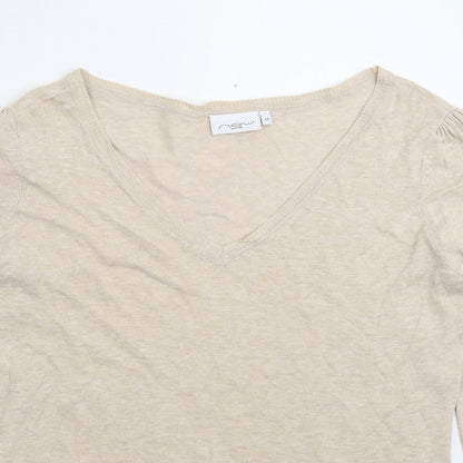 Womens UK Size 14 New Look Beige Pullover Jumper
