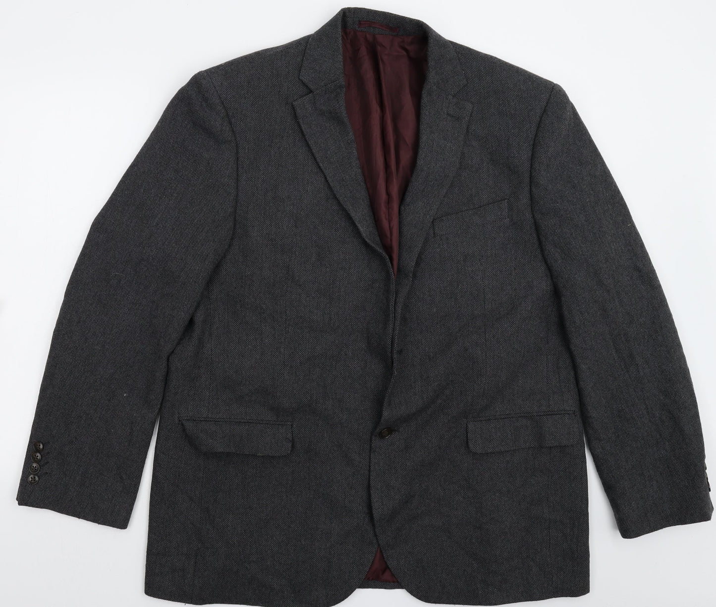 Mens UK Size 46 Greenwoods Regular Grey Suit Jacket