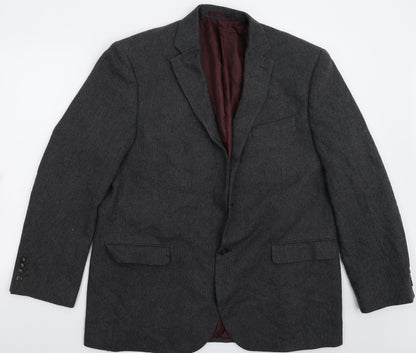 Mens UK Size 46 Greenwoods Regular Grey Suit Jacket