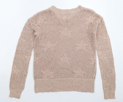 George Womens Pink  Knit Pullover Jumper Size 12