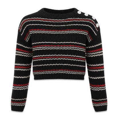 New Look Girls Beige Striped Knit Pullover Jumper Size 10-11 Years