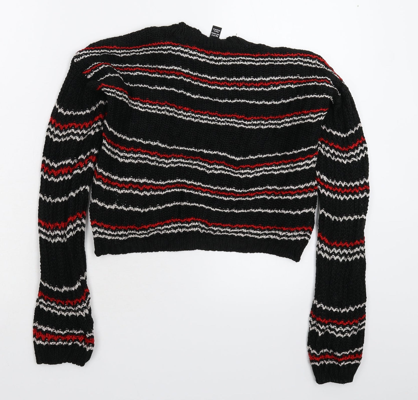 New Look Girls Beige Striped Knit Pullover Jumper Size 10-11 Years