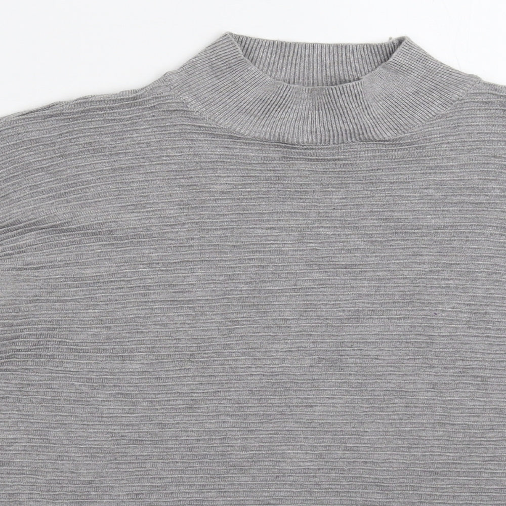 F&F Womens Grey  Knit Pullover Jumper Size 12