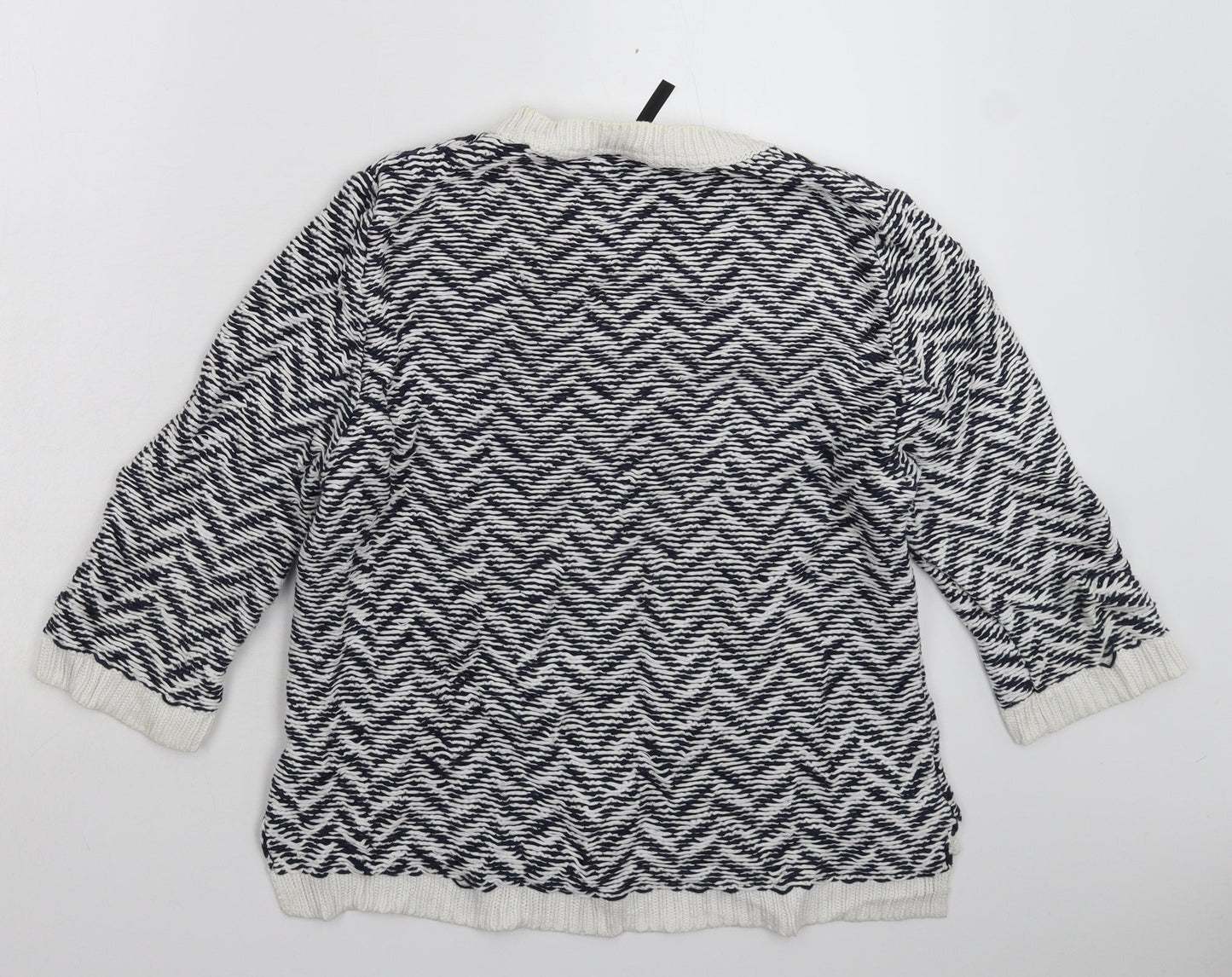 Topshop Womens Multicoloured Striped Knit Pullover Jumper Size 12
