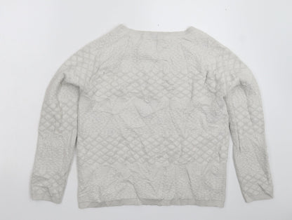 Promod Womens Grey  Knit Pullover Jumper Size S