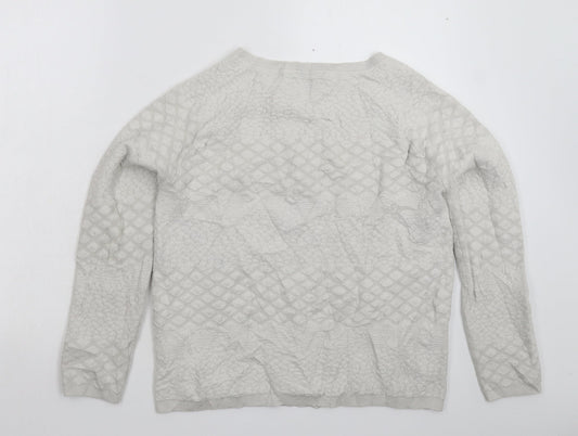 Promod Womens Grey  Knit Pullover Jumper Size S