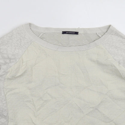 Promod Womens Grey  Knit Pullover Jumper Size S