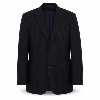 Alto Mens Blue Striped  Jacket Suit Jacket Size 38