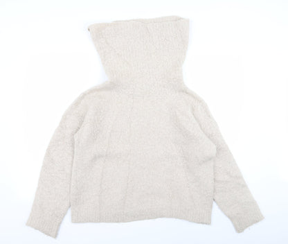 Womens UK Size 12 m&s Beige Pullover Jumper